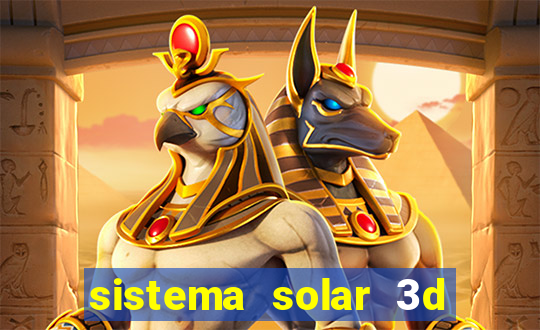 sistema solar 3d em movimento